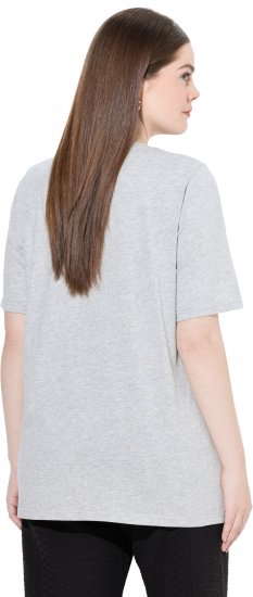 Ulla Popken Eco Cotton Basic T-Shirt 2-Pack Grey/Pink - T-skjorter - 