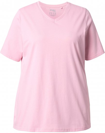 Ulla Popken Eco Cotton Basic T-Shirt 2-Pack Grey/Pink - T-skjorter - 