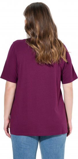 Ulla Popken Eco Cotton Basic T-Shirt 2-Pack Black/Red - T-skjorter - 