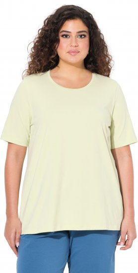Ulla Popken Essential Round Neck Stretch Tee Pistachio - T-skjorter - 