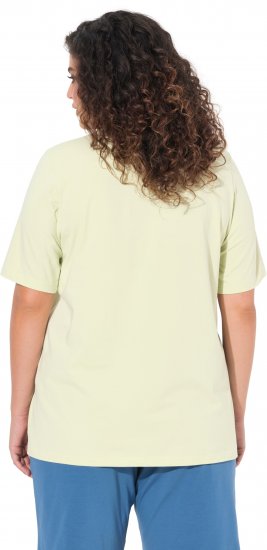 Ulla Popken Essential Round Neck Stretch Tee Pistachio - T-skjorter - 