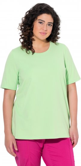 Ulla Popken Essential Round Neck Stretch Tee Light Green - T-skjorter - 