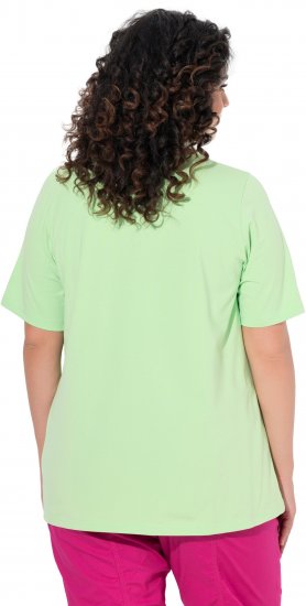 Ulla Popken Essential Round Neck Stretch Tee Light Green - T-skjorter - 