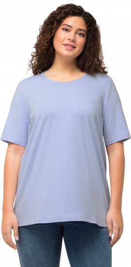 Ulla Popken Essential Round Neck Stretch Tee Sky Blue - T-skjorter - 
