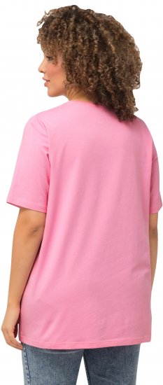 Ulla Popken Essential Round Neck Stretch Tee Light Pink - T-skjorter - 