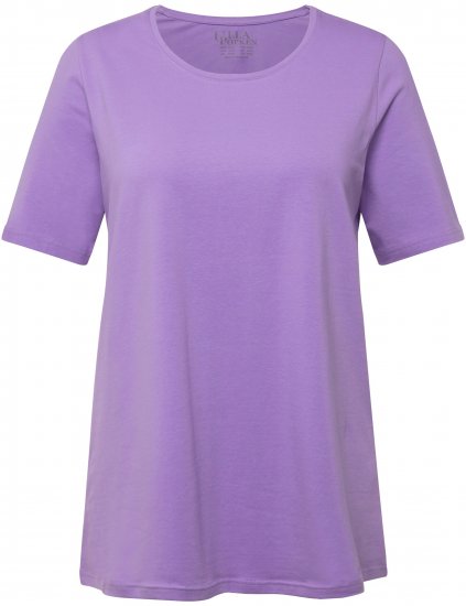 Ulla Popken Essential Round Neck Stretch Tee Pale Lilac - T-skjorter - 