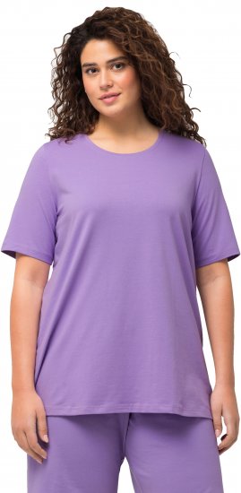 Ulla Popken Essential Round Neck Stretch Tee Pale Lilac - T-skjorter - 