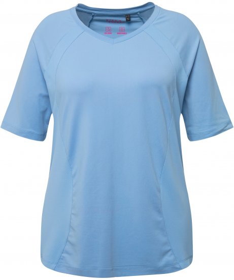 Ulla Popken Quick-Drying Short Sleeve T-Shirt Pale Blue - T-skjorter - 