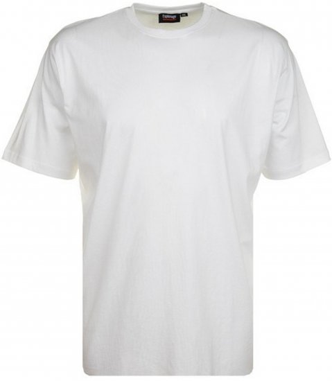 Espionage T015 Plain T-Shirt White - Ensfargede t-skjorter i store størrelser - Ensfargede t-skjorter i store størrelser