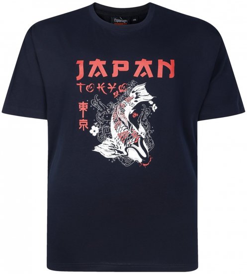 Espionage T437 Japan T-Shirt Black - T-skjorter - Store T-skjorter - 2XL-14XL