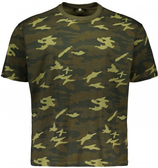 Big Bones X2175 Camo T-Shirt Green - T-skjorter - Store T-skjorter - 2XL-14XL