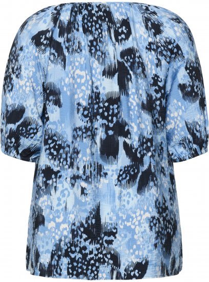 Kaffe Curve Aliana Tunic Blue Flower Animal - Tunikaer - 