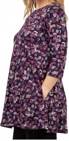 Scandinavian Caramel Flower Petals Tunic Purple - T-skjorter - 
