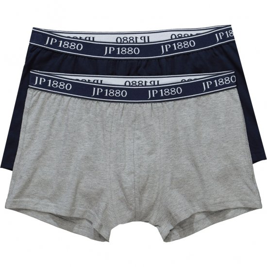 JP1880 Boxershorts Flexnamic 2-Pack Navy/Grey - Undertøy & badetøy - Undertøy store størrelser 