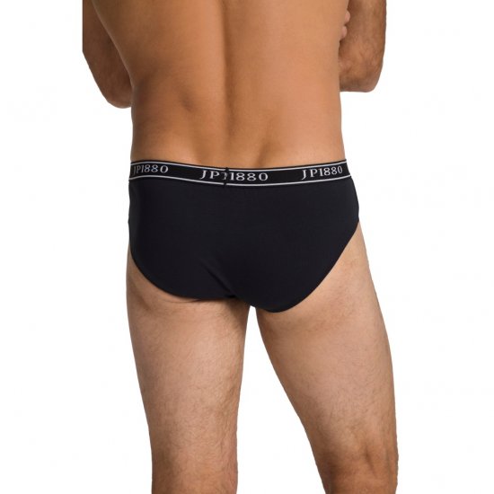 JP1880 Briefs Stretch Cotton 2-Pack Black - Undertøy & badetøy - Undertøy store størrelser 