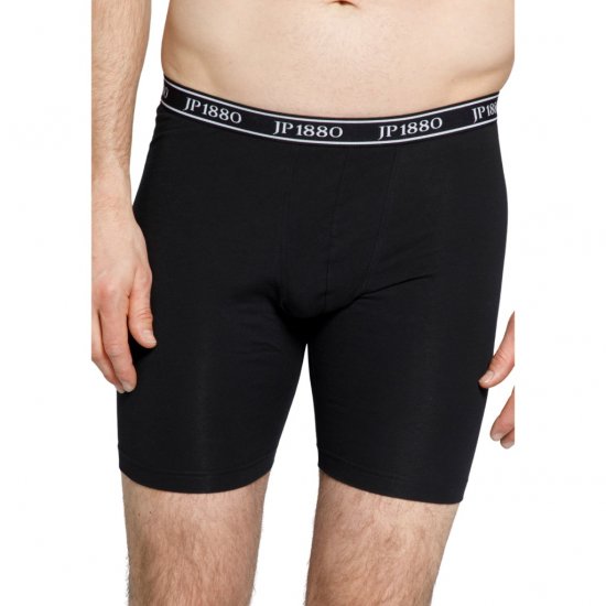 JP1880 Boxers Flexnamic OEKO-TEX Long Black - Undertøy & badetøy - Undertøy store størrelser 