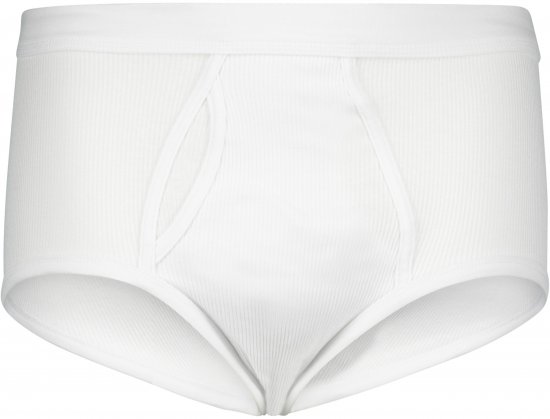 Adamo Prestige Briefs Double Ribbed White - Undertøy & badetøy - Undertøy store størrelser 