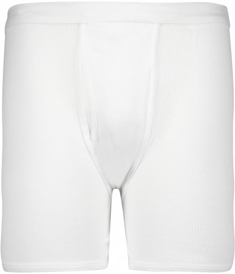 Adamo Prestige Boxershorts Double Ribbed White - Undertøy & badetøy - Undertøy store størrelser 