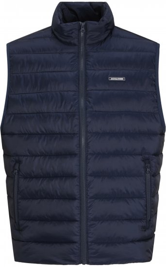 Jack & Jones Louis Light Bodywarmer Puffer Gilet Navy - Vester - Vester i store størrelser