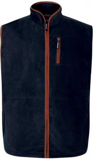 Espionage FL047 Microfleece Gilet Navy - Vester - Vester i store størrelser