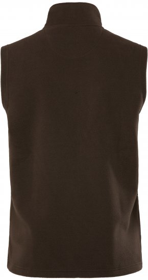JP1880 Fleece Vest Stand-up Collar Brown - Jakker - Store jakker - 2XL-12XL