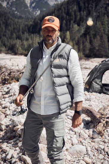 JP1880 Quilted Vest Outdoor Stand-up Collar Grey - Jakker - Store jakker - 2XL-12XL