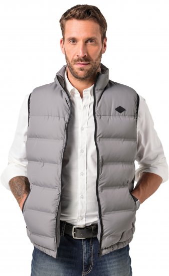 JP1880 Quilted Vest Outdoor Stand-up Collar Grey - Jakker - Store jakker - 2XL-12XL