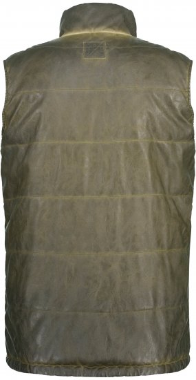 JP1880 Quilted Gilet Vintage Leather Green - Jakker - Store jakker - 2XL-12XL
