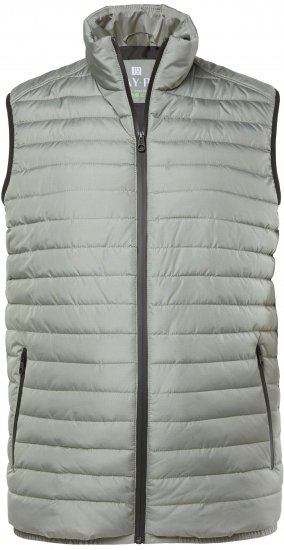 JAY-PI Lightly Quilted Vest with Stomach Fit Grey - Jakker - Store jakker - 2XL-12XL