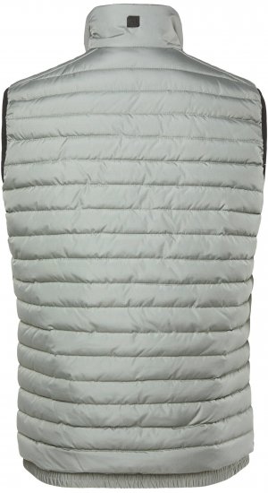 JAY-PI Lightly Quilted Vest with Stomach Fit Grey - Jakker - Store jakker - 2XL-12XL