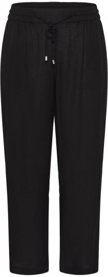Kaffe Curve Mille Wide Pants Black Deep - Stoffbukser - 