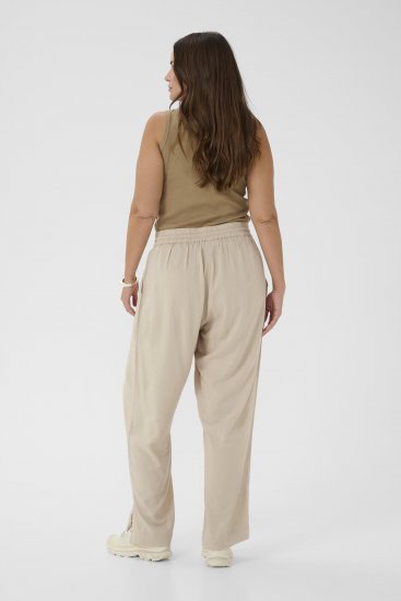 Kaffe Curve Mille Wide Pants Feather Grey - Stoffbukser - 