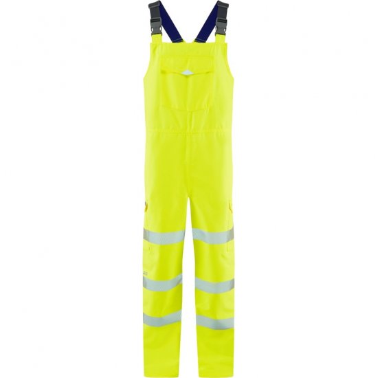 Leo Northam Ecoviz 15K Performance+ Bib & Brace Hi-Vis Yellow - Arbeidsklær - Arbeidsklær i store størrelser