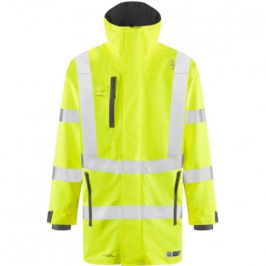Leo Eastleigh Ecoviz 10K Performance Breathable Anorak Hi-Vis Yellow - Arbeidsklær - Arbeidsklær i store størrelser