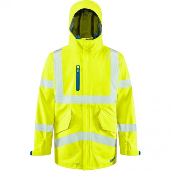 Leo Marisco LTEC 20K High Performance Breathable Waterproof Hi-Vis Yellow - Arbeidsklær - Arbeidsklær i store størrelser