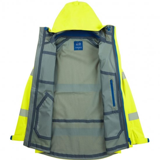 Leo Marisco LTEC 20K High Performance Breathable Waterproof Hi-Vis Yellow - Arbeidsklær - Arbeidsklær i store størrelser