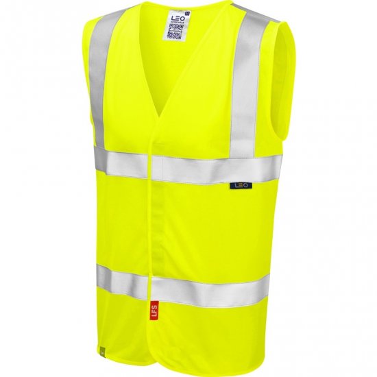 Leo Milford Ecoviz Lfs Waistcoat Hi-Vis Yellow - Arbeidsklær - Arbeidsklær i store størrelser
