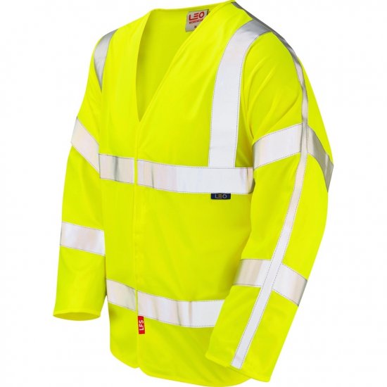 Leo Parkham Ecoviz Lfs Sleeved Waistcoat Hi-Vis Yellow - Arbeidsklær - Arbeidsklær i store størrelser