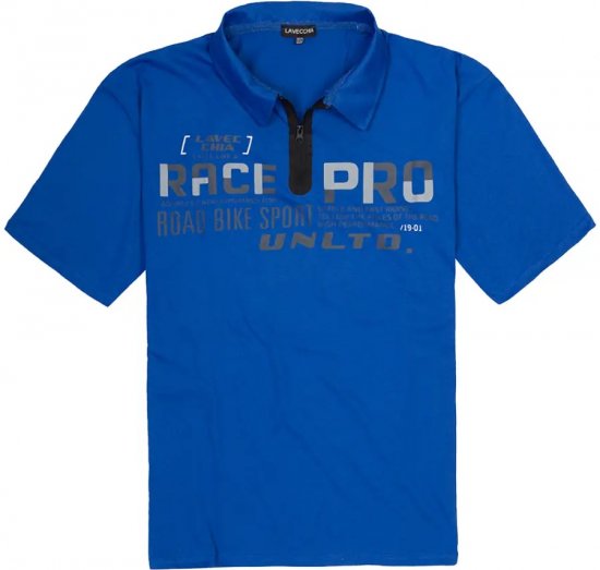 Lavecchia 2030 Polo Shirt Short Sleeve Royal Blue - Polo- & piqueskjorter - Poloskjorte i store størrelser - 2XL-8XL