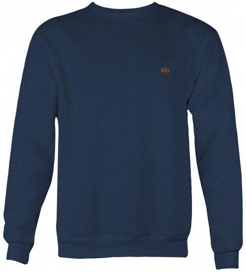 Motley Denim Oslo Sweatshirt Dark Indigo - Gensere og Hettegensere - Store hettegensere - 2XL-14XL