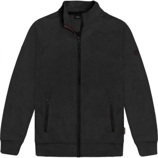 Double Outfitters MTOP-1158 Collegejakke med glidelås Svart - Gensere og hettegensere - Store hettegensere - 2XL-14XL