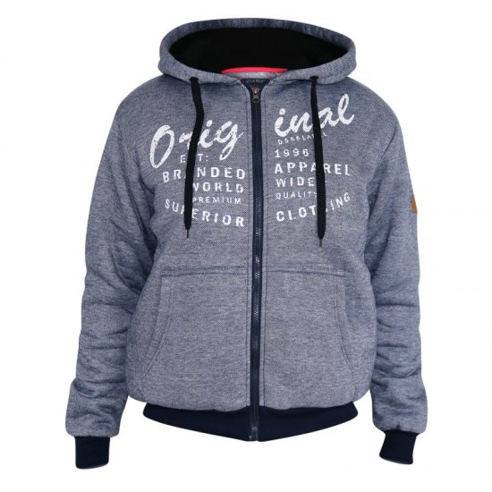 D555 Murdoch Sherpa Lined Hoodie - Gensere og hettegensere - Store hettegensere - 2XL-14XL