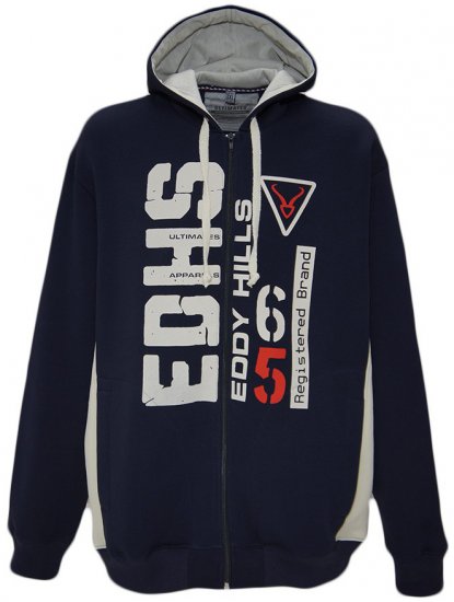 EDDY HILLS EDHS Hoodie Navy - Gensere og hettegensere - Store hettegensere - 2XL-14XL