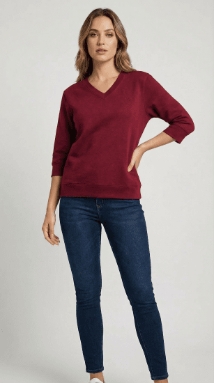 Nora Mikken GELINA Sweater Burgundy - DAMEKLÆR XS-XXL - 