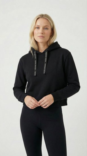 Nora Mikken KAMILLA Cropped Hoodie Black - DAMEKLÆR XS-XXL - 