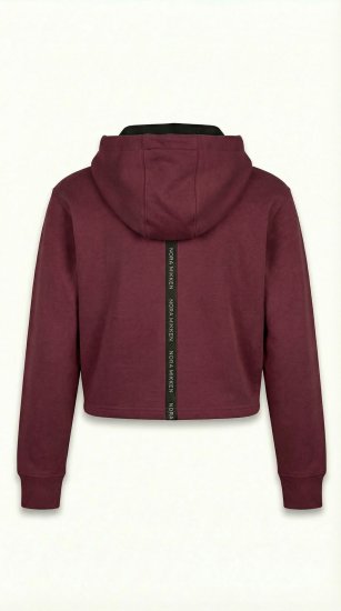 Nora Mikken KAMILLA Cropped Hoodie Burgundy - DAMEKLÆR XS-XXL - 