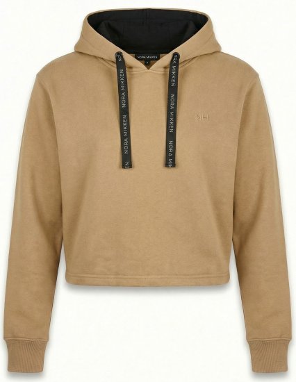 Nora Mikken KAMILLA Cropped Hoodie Camel - DAMEKLÆR XS-XXL - 