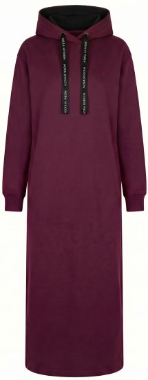 Nora Mikken MARTINA Maxi Hoodie Dress Mauve Wine - DAMEKLÆR XS-XXL - 