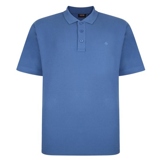Espionage P074C Kortermet Piké Kornblå - Polo- & piqueskjorter - Poloskjorte i store størrelser - 2XL-8XL