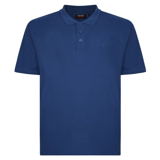 Espionage P074C Kortermet Piké Mørkeblå - Polo- & piqueskjorter - Poloskjorte i store størrelser - 2XL-8XL